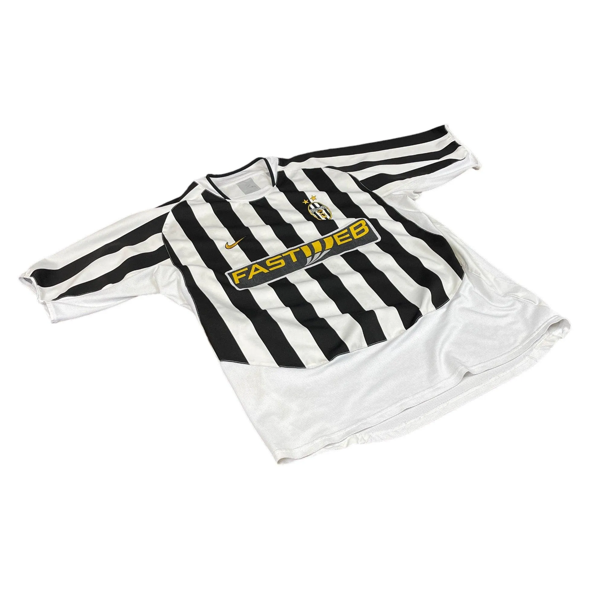 2003-04 White   Black Nike Juventus Tee - Extra Large