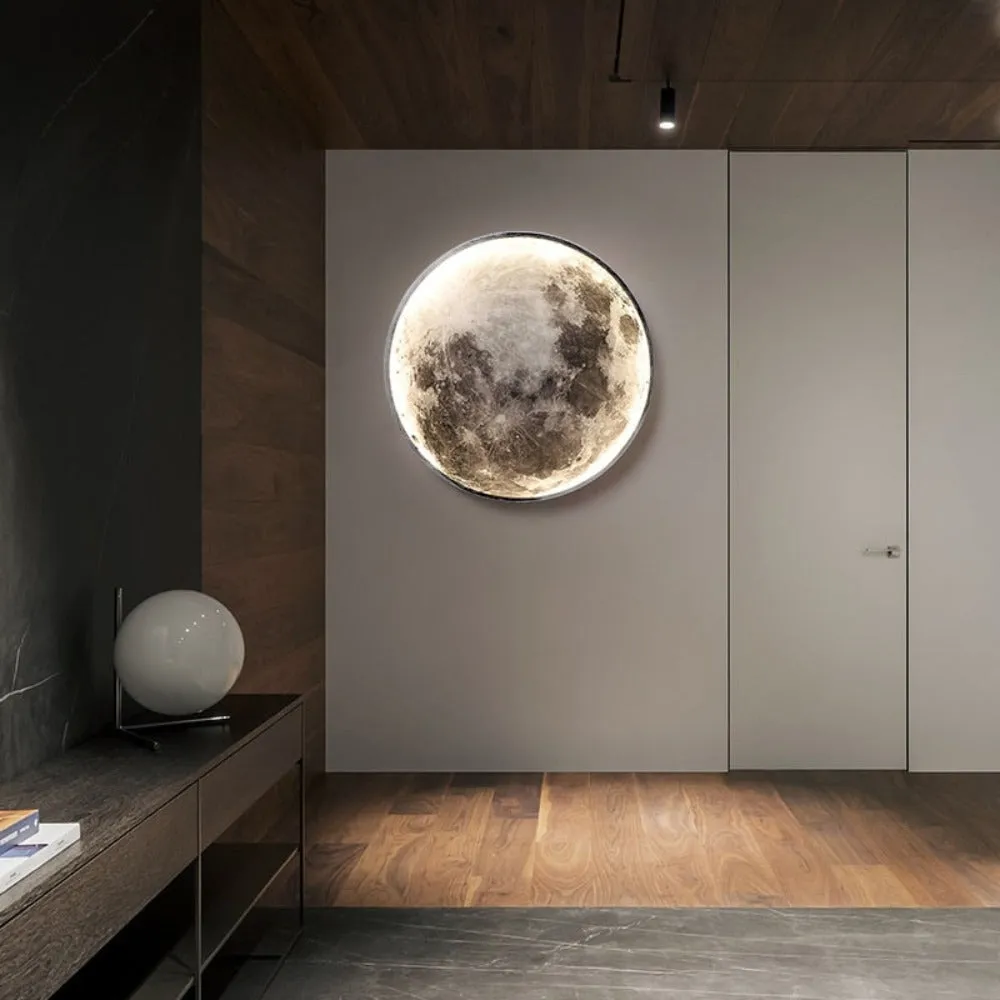 3D LED Moon or Earth Ceiling Wall Lamp | 24CM-80CM