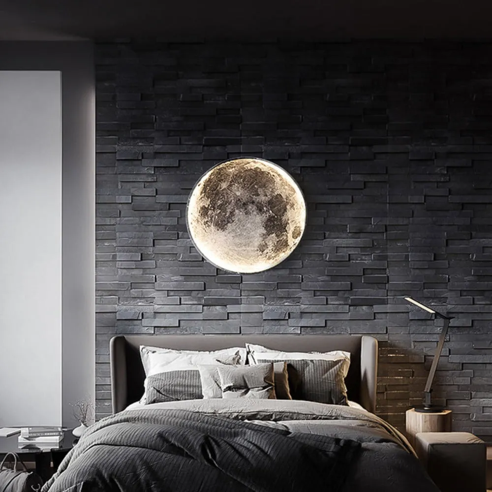 3D LED Moon or Earth Ceiling Wall Lamp | 24CM-80CM