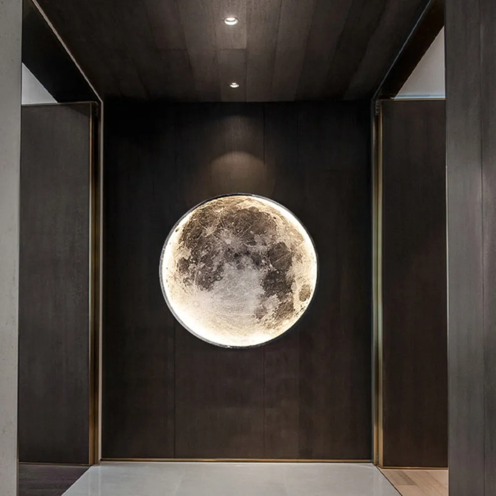 3D LED Moon or Earth Ceiling Wall Lamp | 24CM-80CM