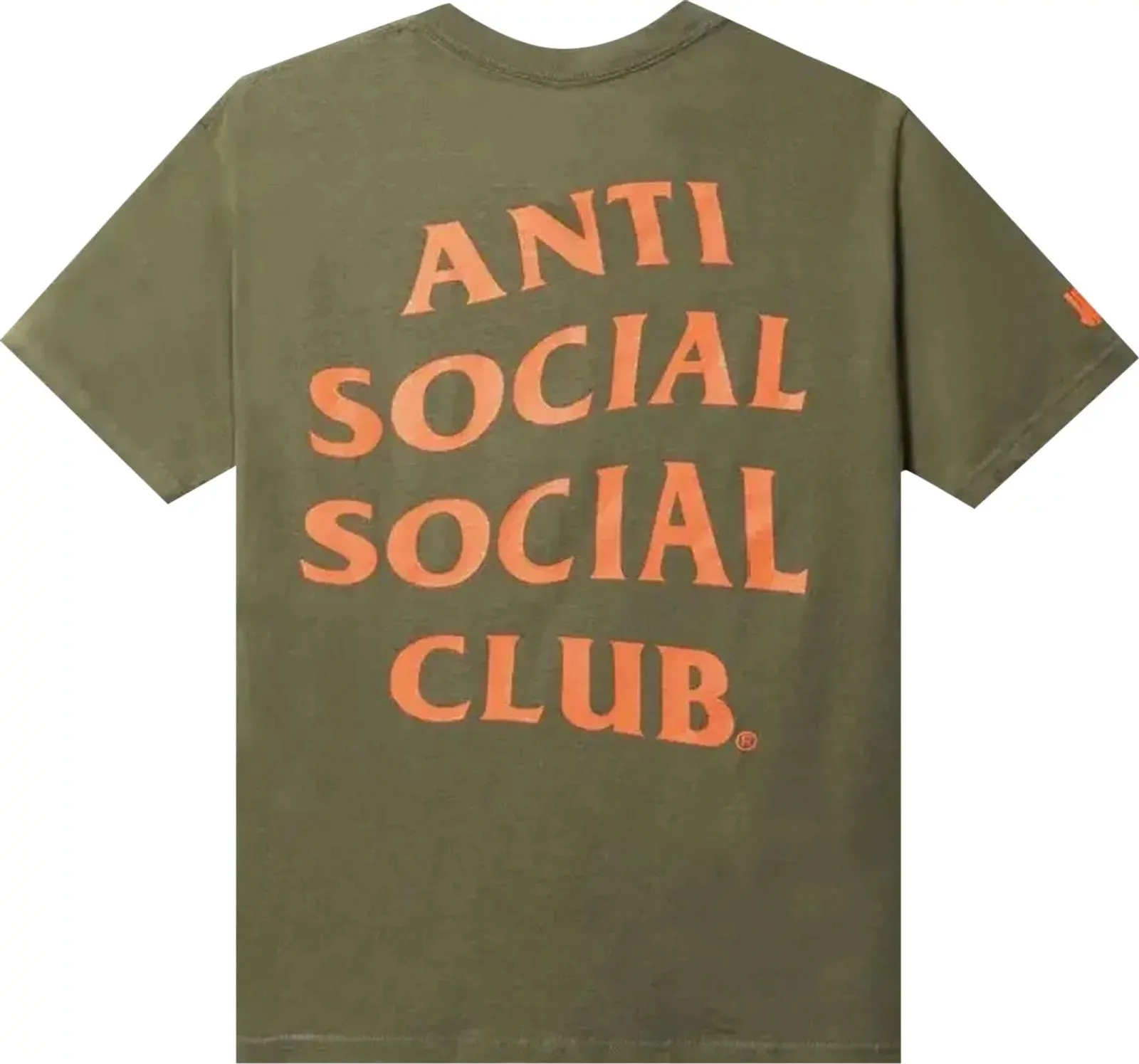 Anti Social Social Club x Undefeated Paranoid Olive Tee