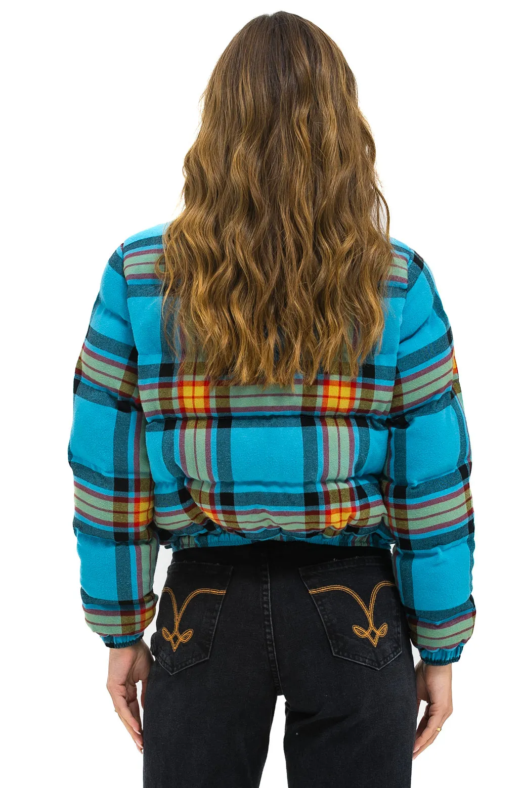 APRES PLAID PUFFER JACKET - JACKSON PLAID