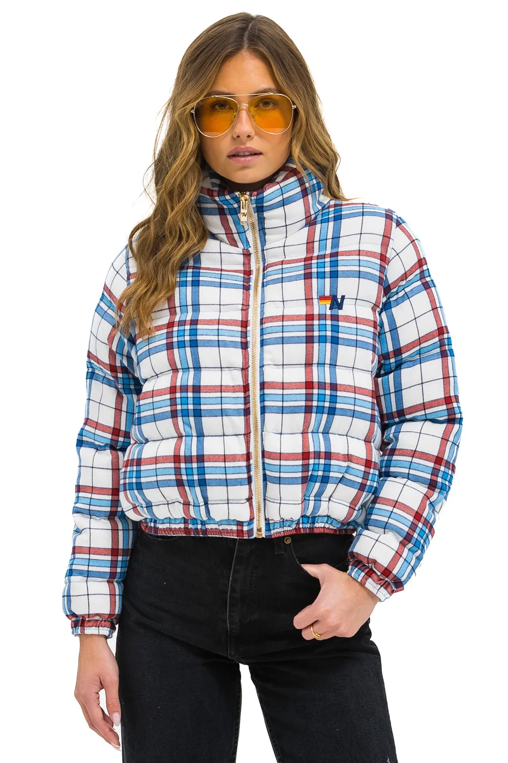 APRES PLAID PUFFER JACKET - MONTAUK PLAID