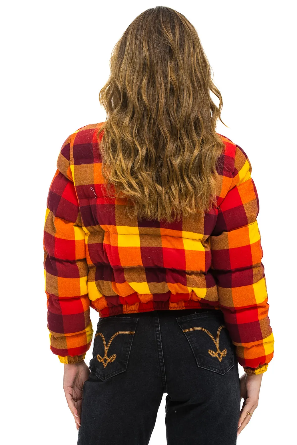 APRES PLAID PUFFER JACKET - SURFY PLAID