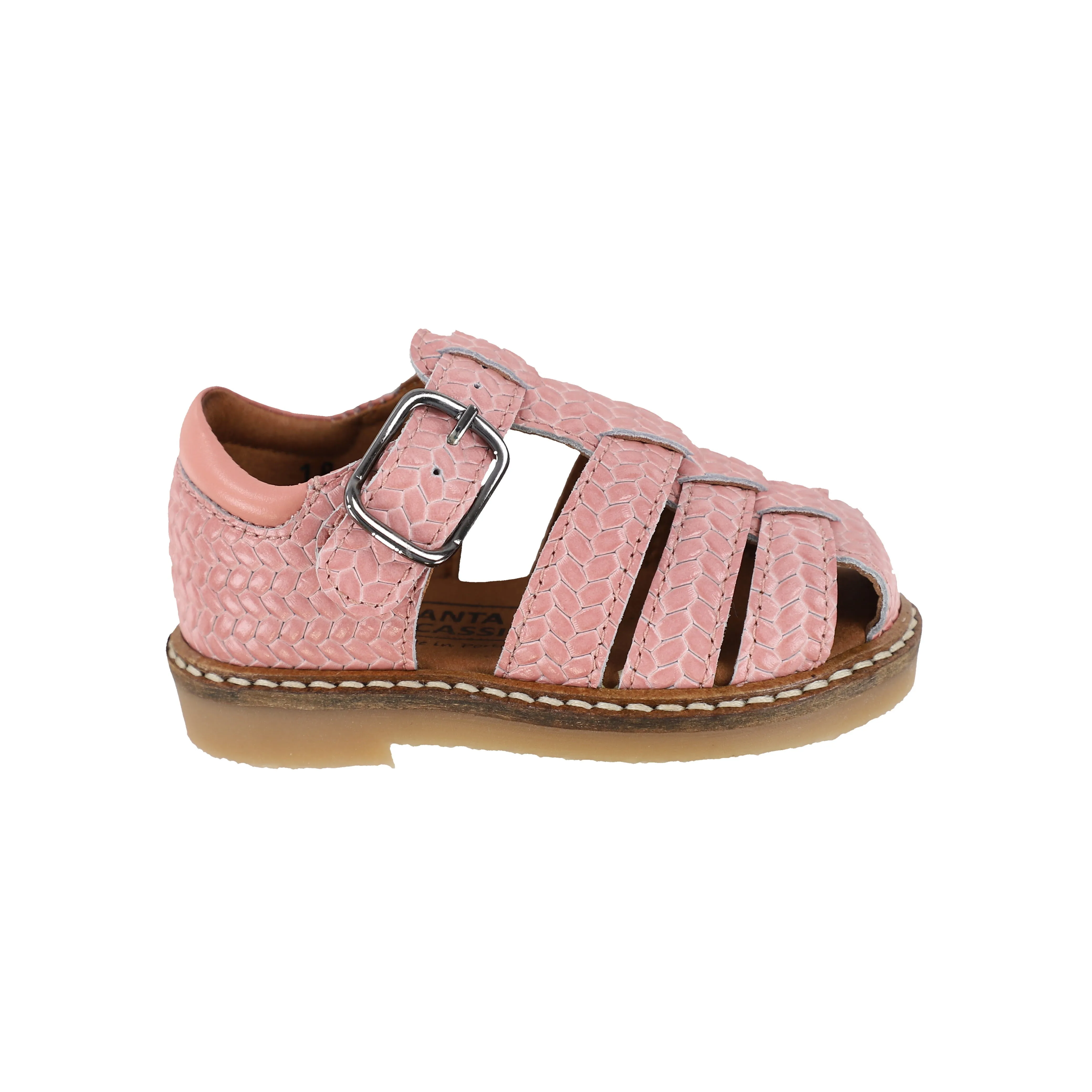 ATLANTA MOCASSIN SALMON WEAVED LEATHER FISHERMAN SANDAL [Final Sale]