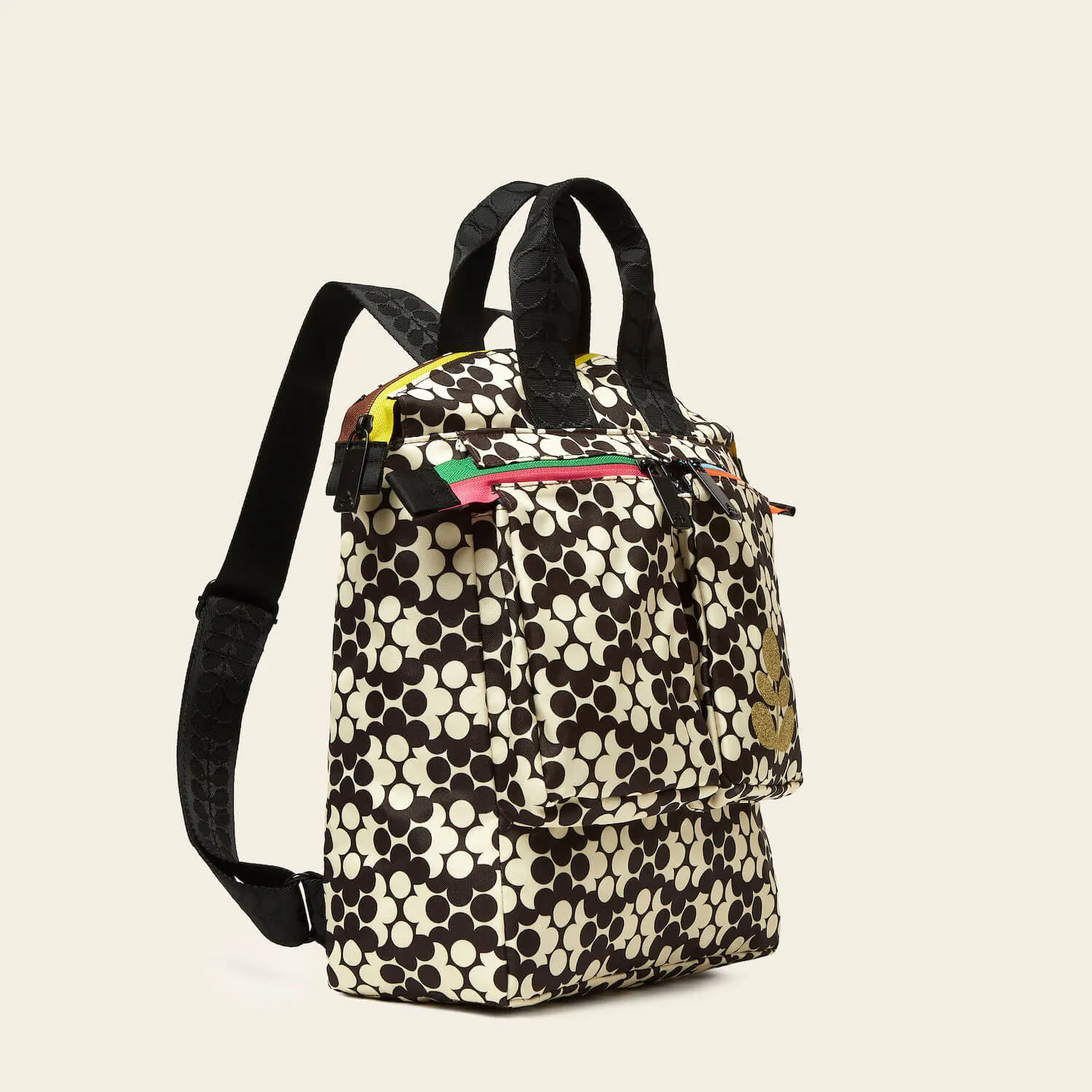 Axis Medium Backpack - Puzzle Flower Porcini