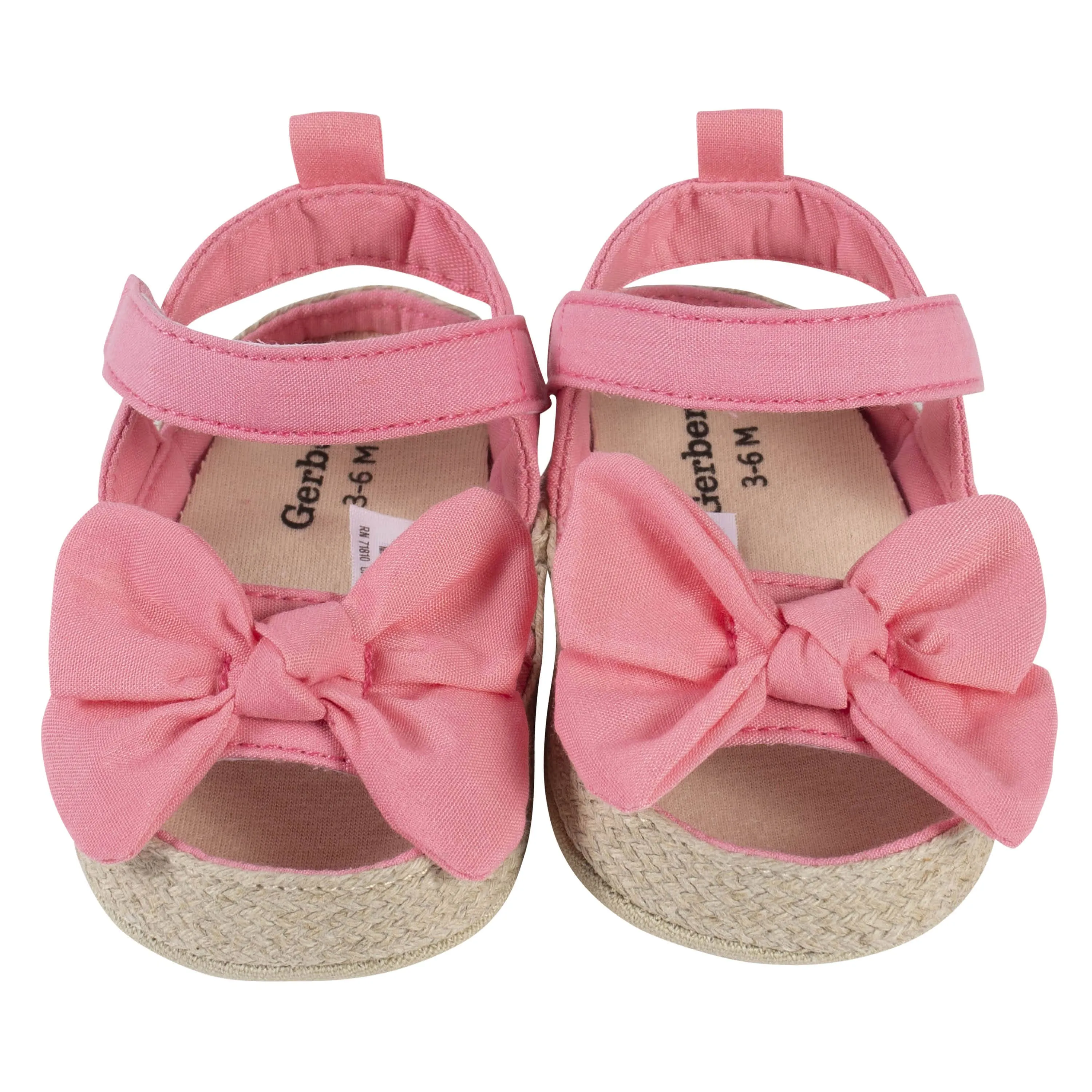 Baby Girls Coral Pink Espadrille Sandal