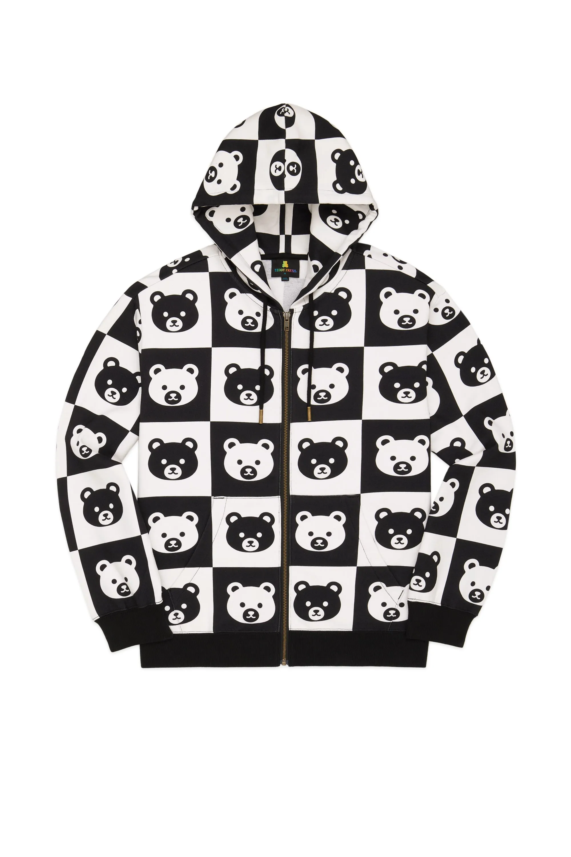 Bear Check Zip Hoodie