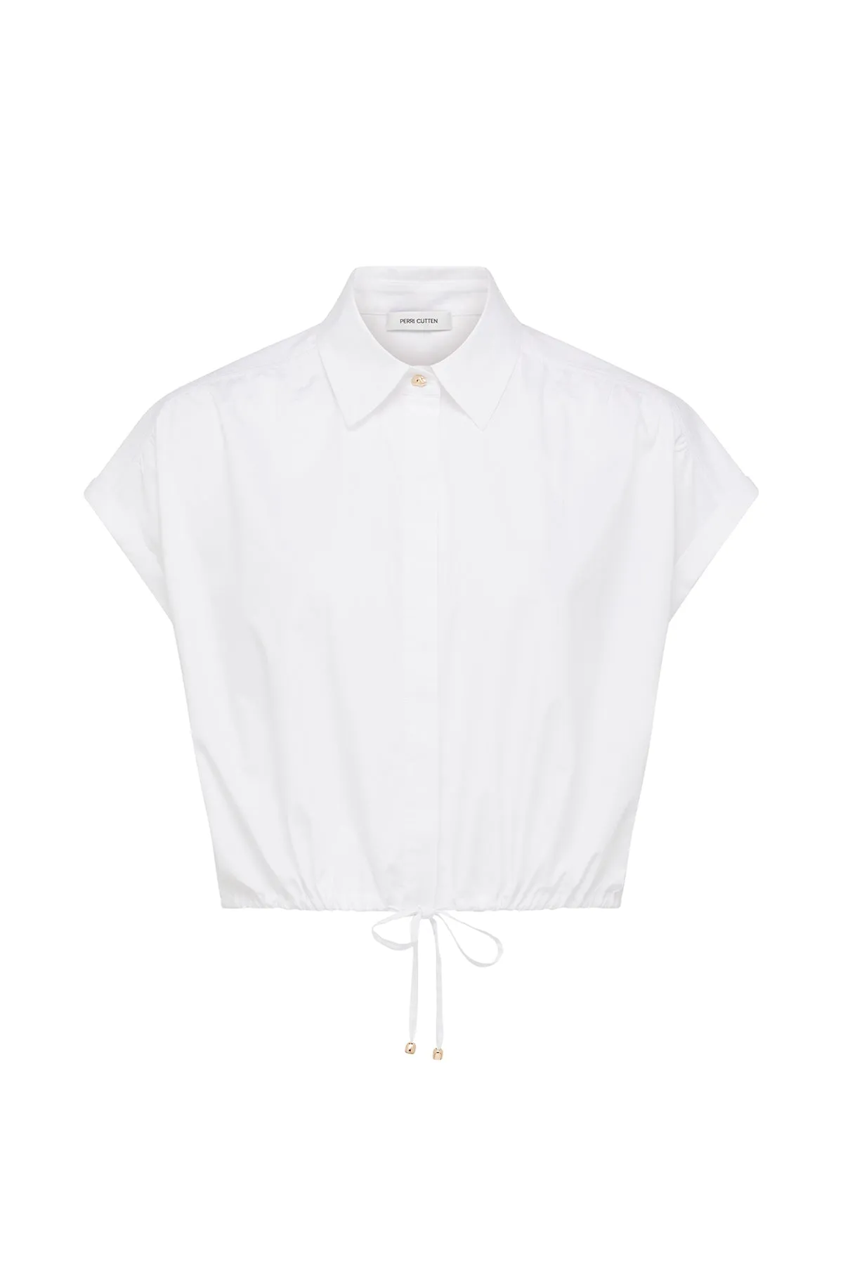 Belle Crop Shirt - White