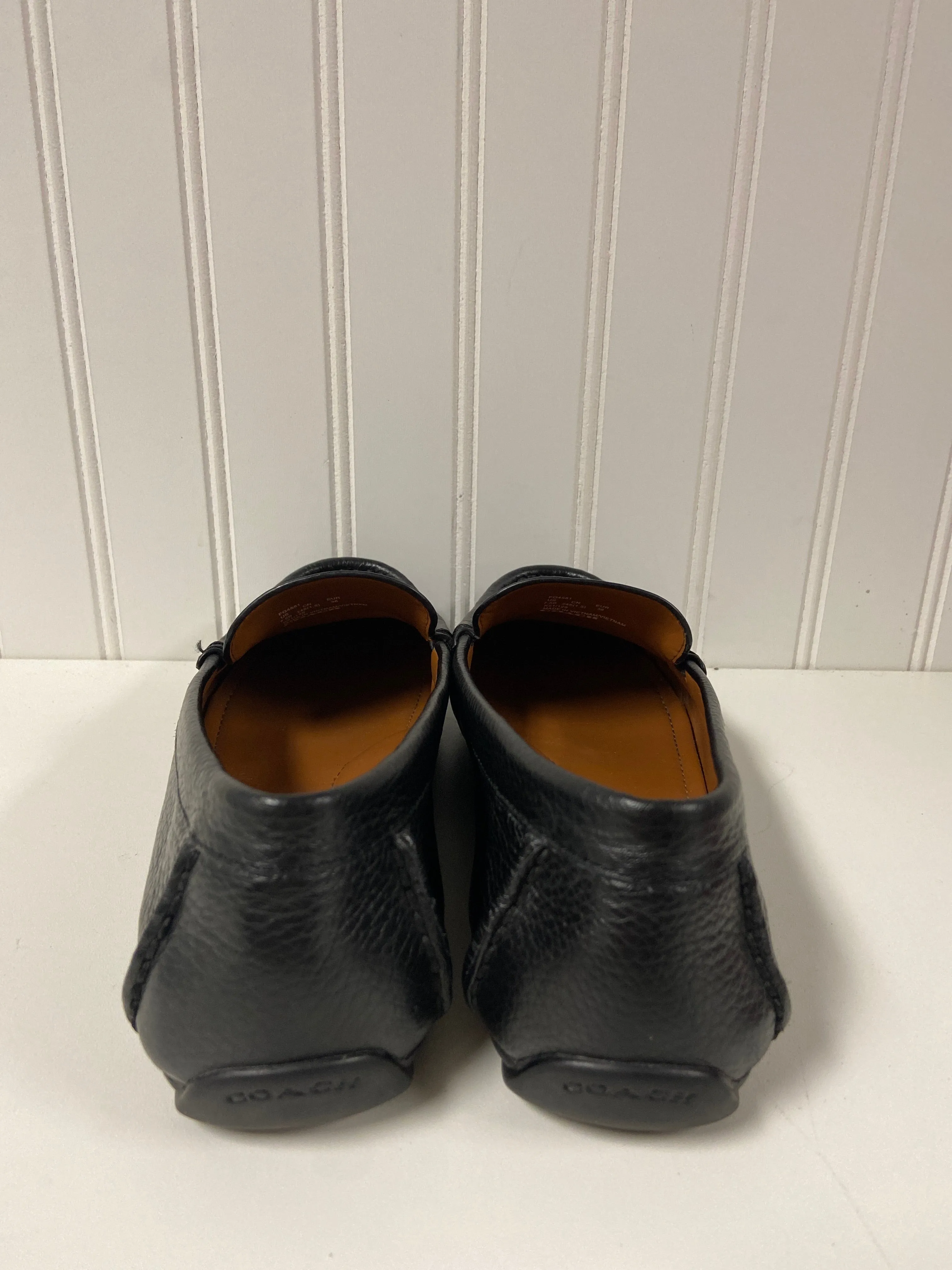 Black Shoes Flats Coach, Size 7.5