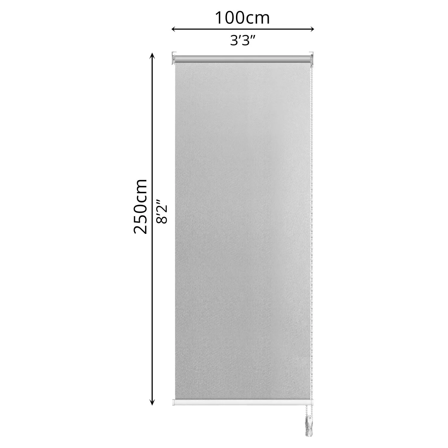 Blackout Roller Blind (100 x 250cm)