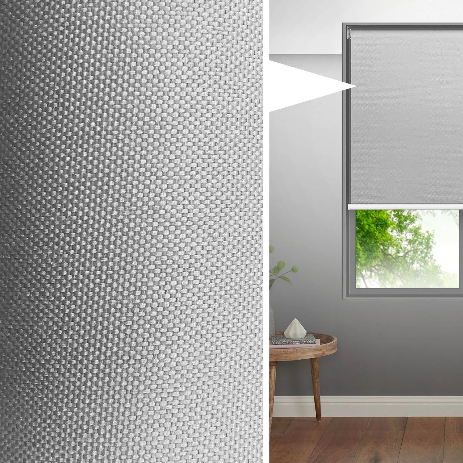 Blackout Roller Blind (100 x 250cm)