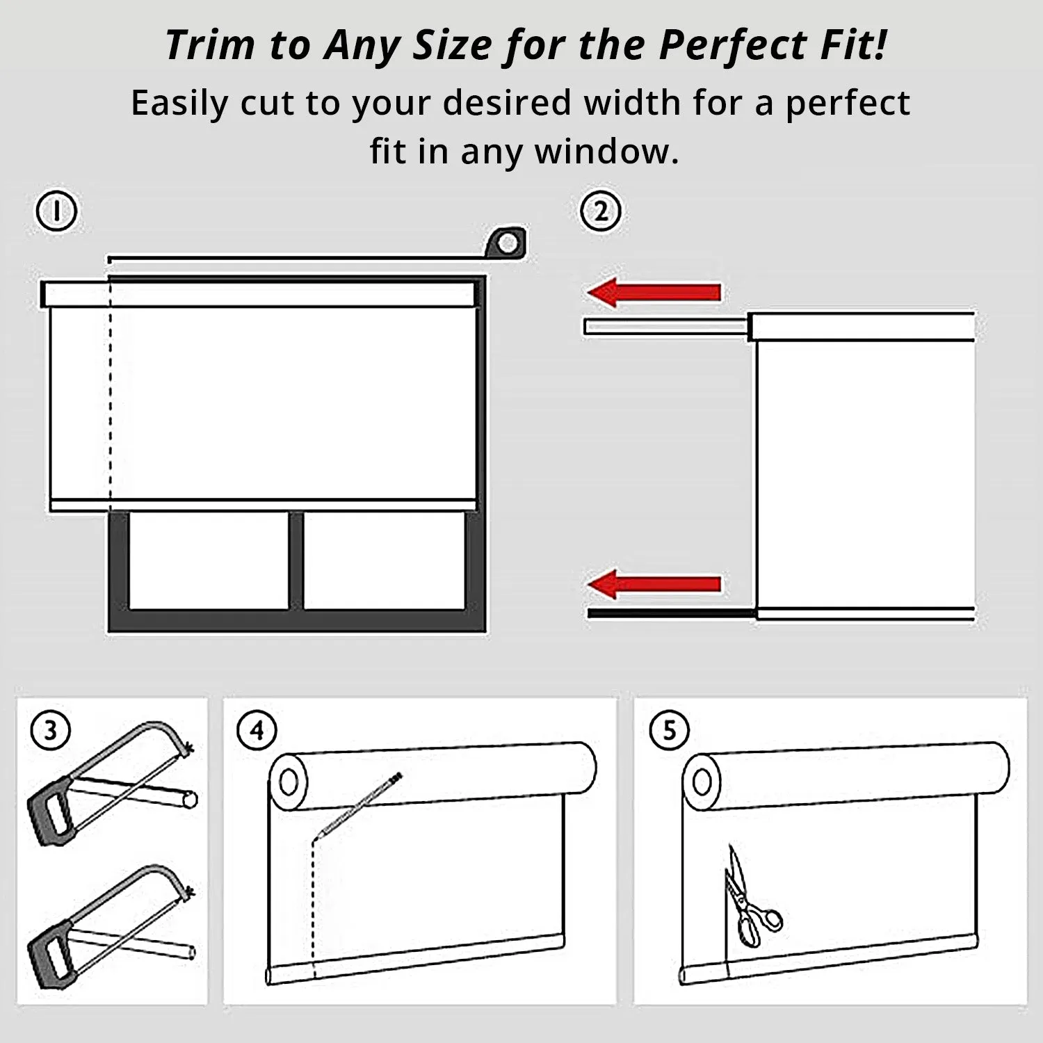 Blackout Roller Blind (100 x 250cm)