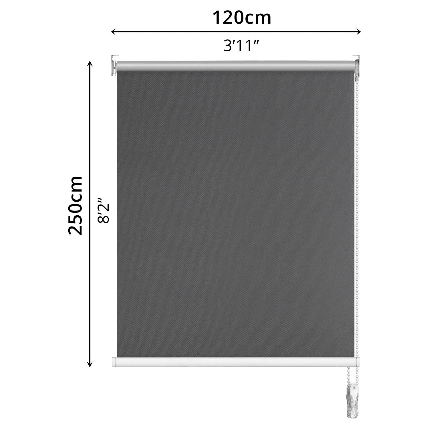 Blackout Roller Blind (120 x 250cm)