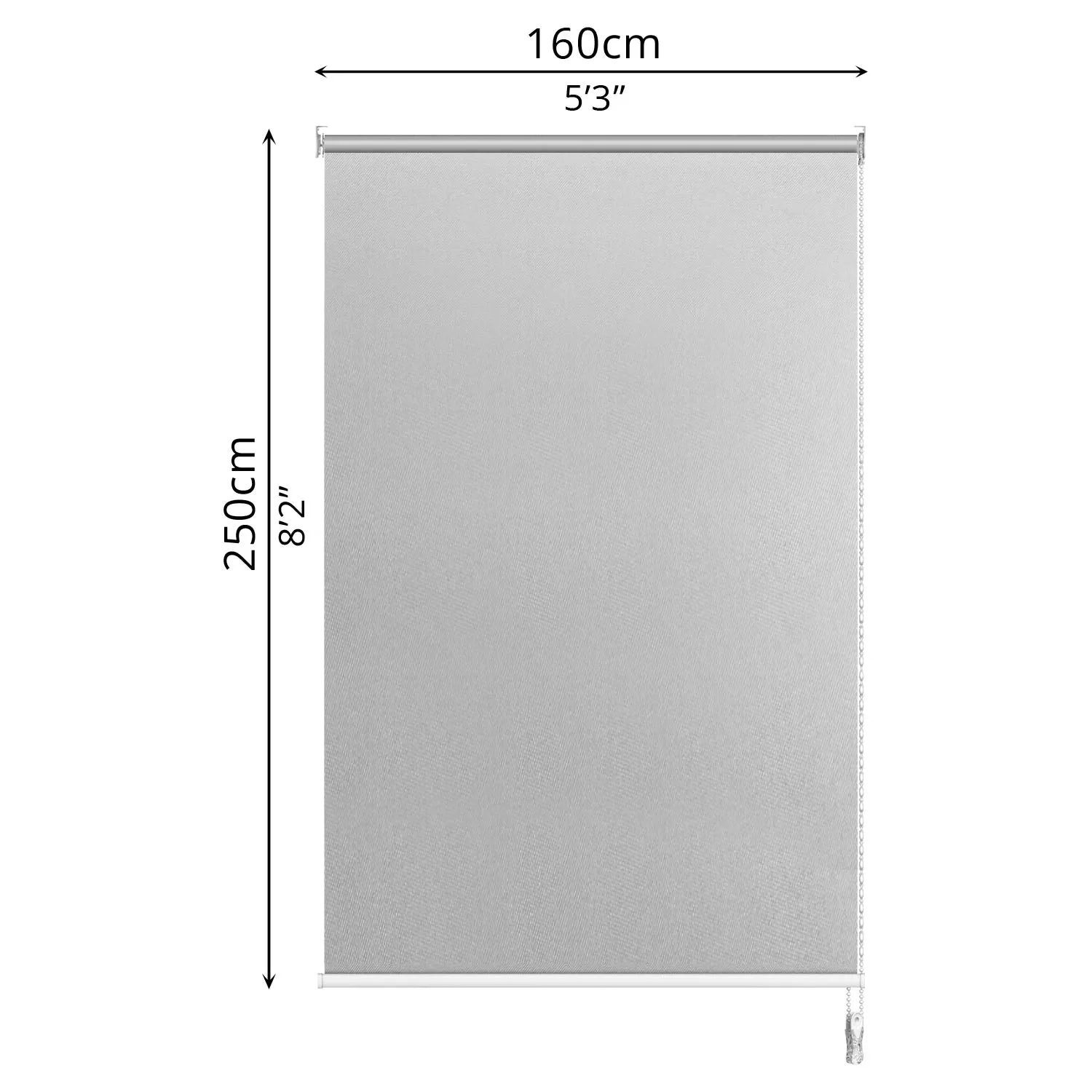 Blackout Roller Blind (160 x 250cm)