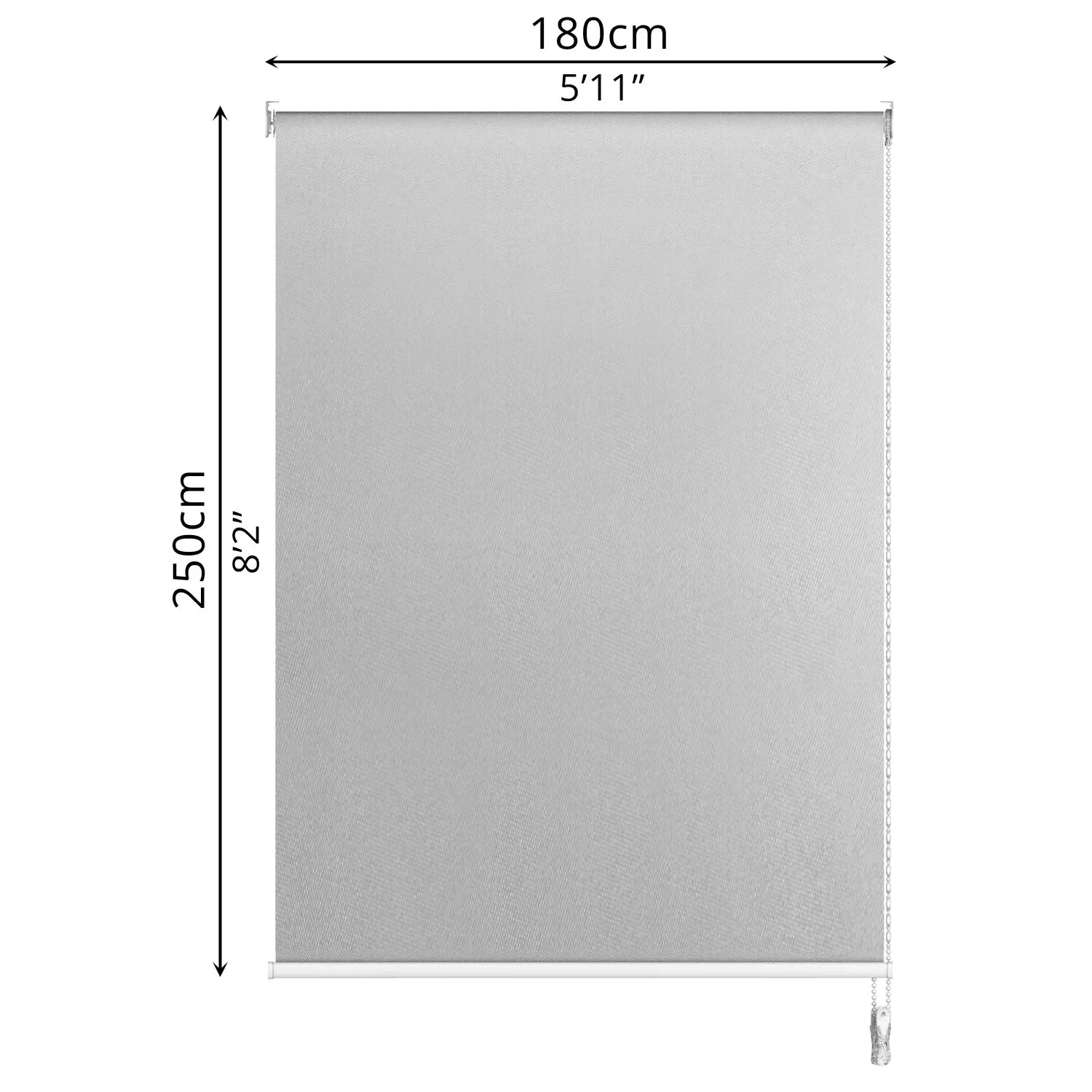 Blackout Roller Blind (180 x 250cm)