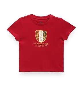 Boys Brand Print Cotton T-Shirt