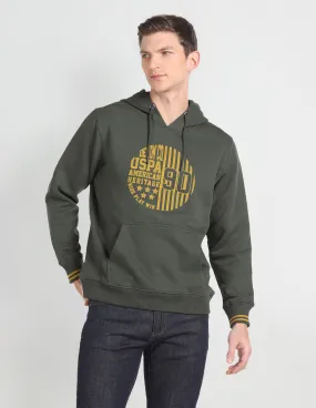 Brand Print Hooded Sweatshirt