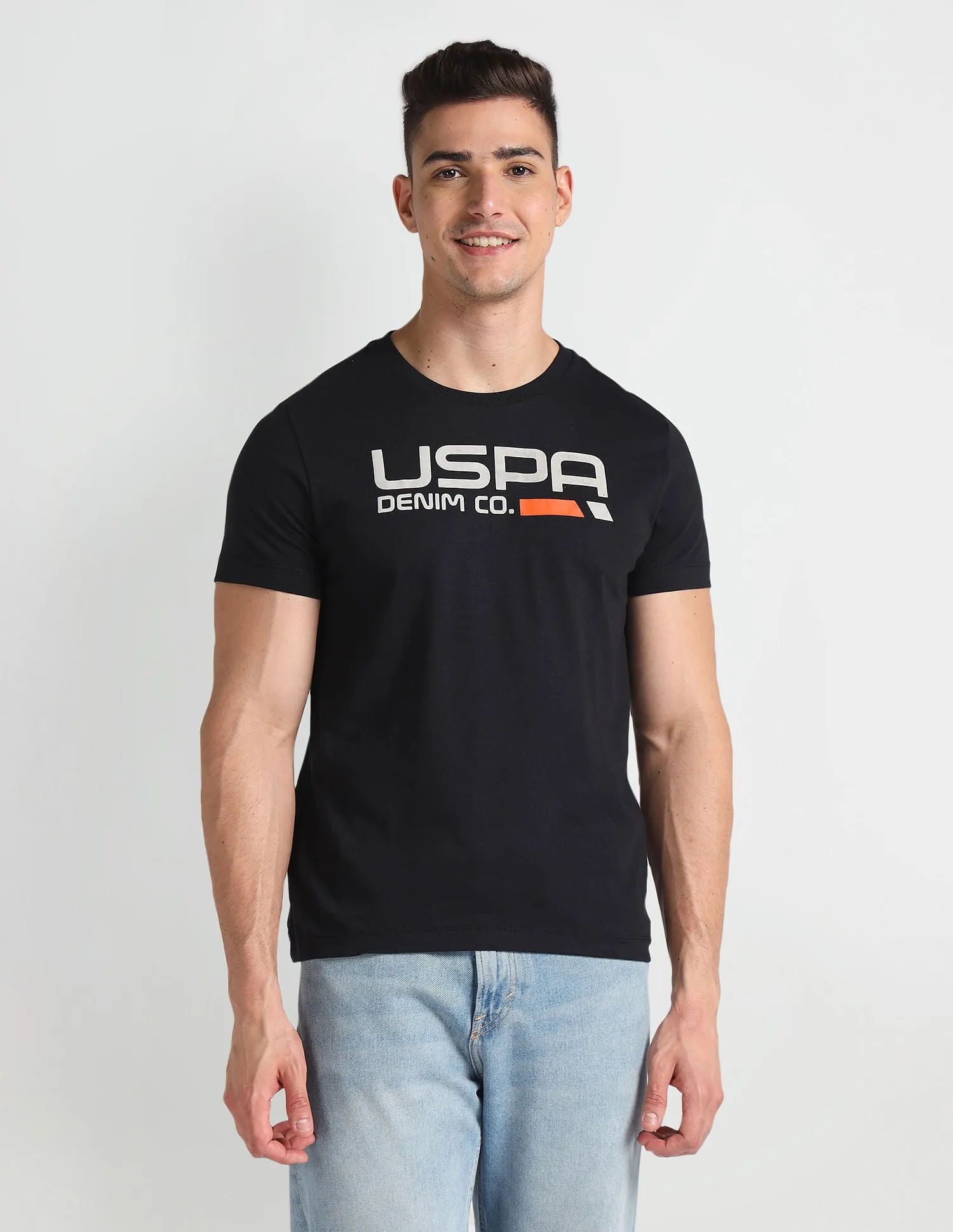 Brand Print Muscle Fit T-Shirt