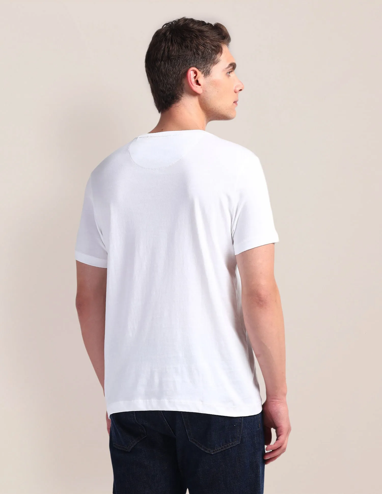 Brand Print Slim Fit T-Shirt