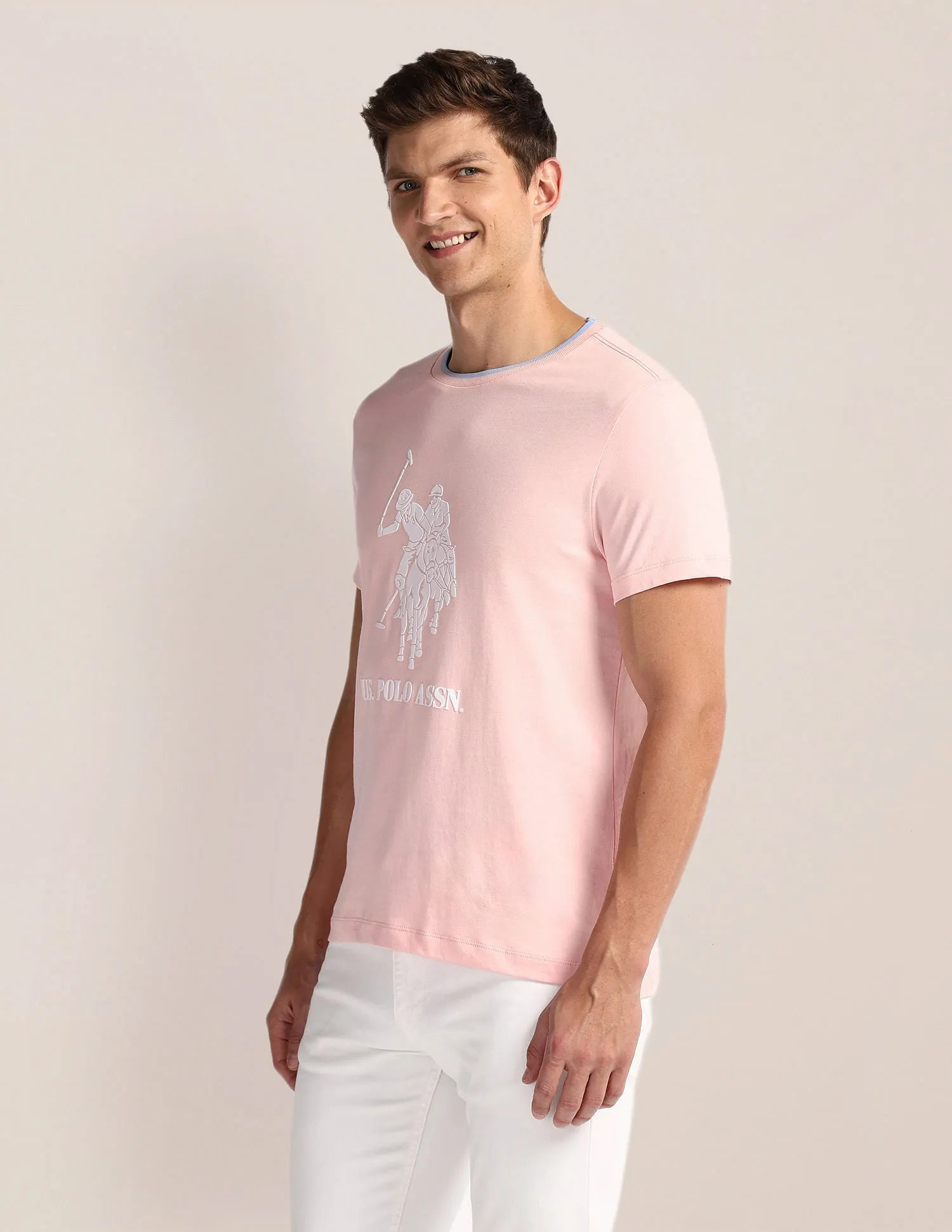 Brand Print Slim T-Shirt