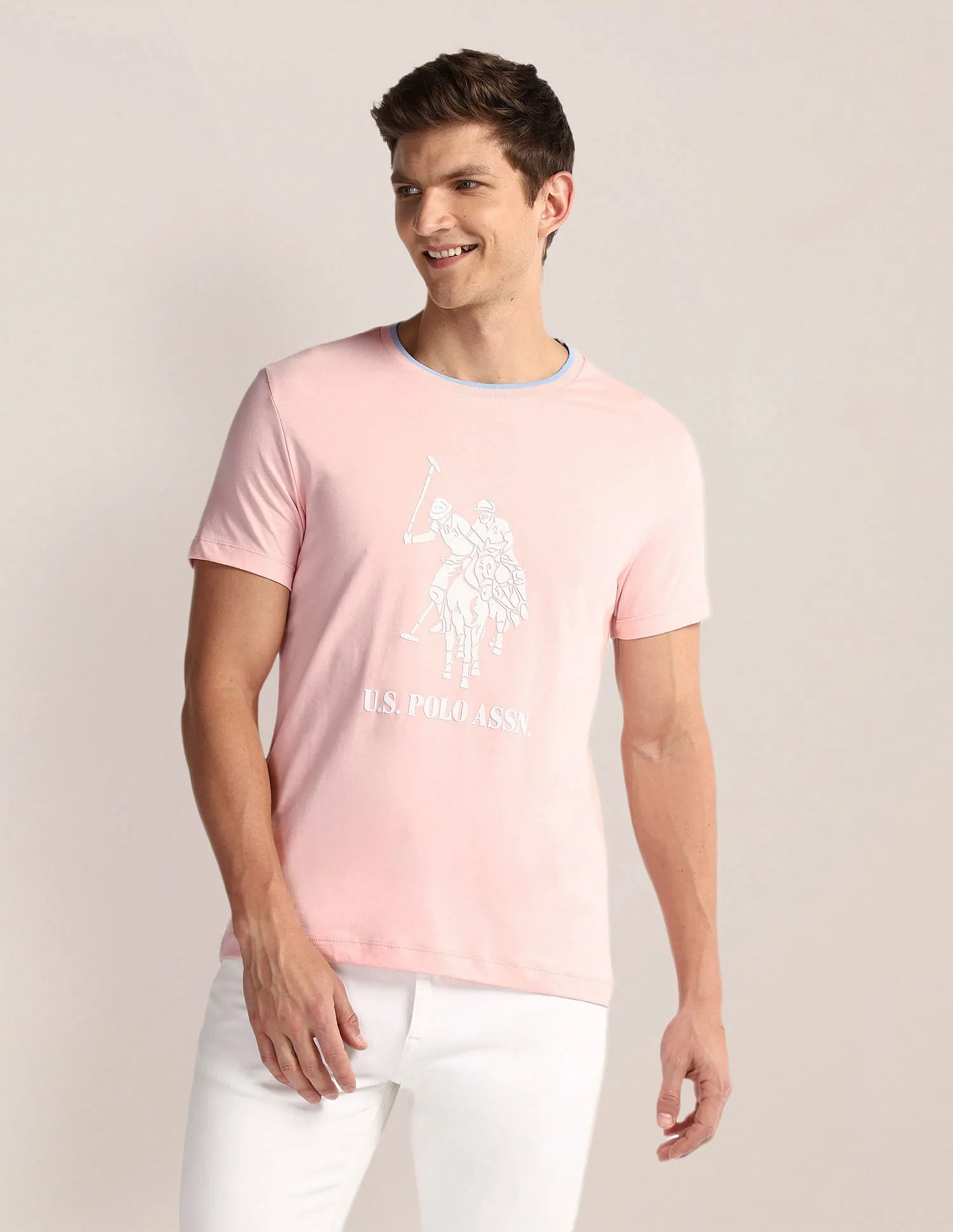 Brand Print Slim T-Shirt