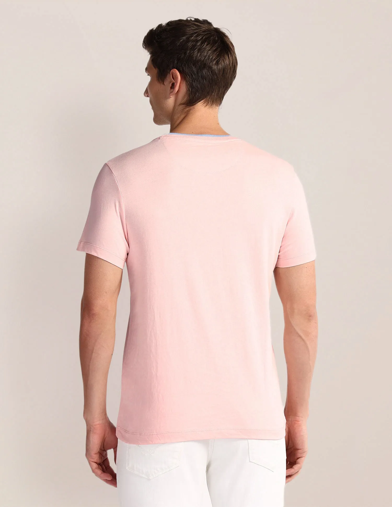 Brand Print Slim T-Shirt