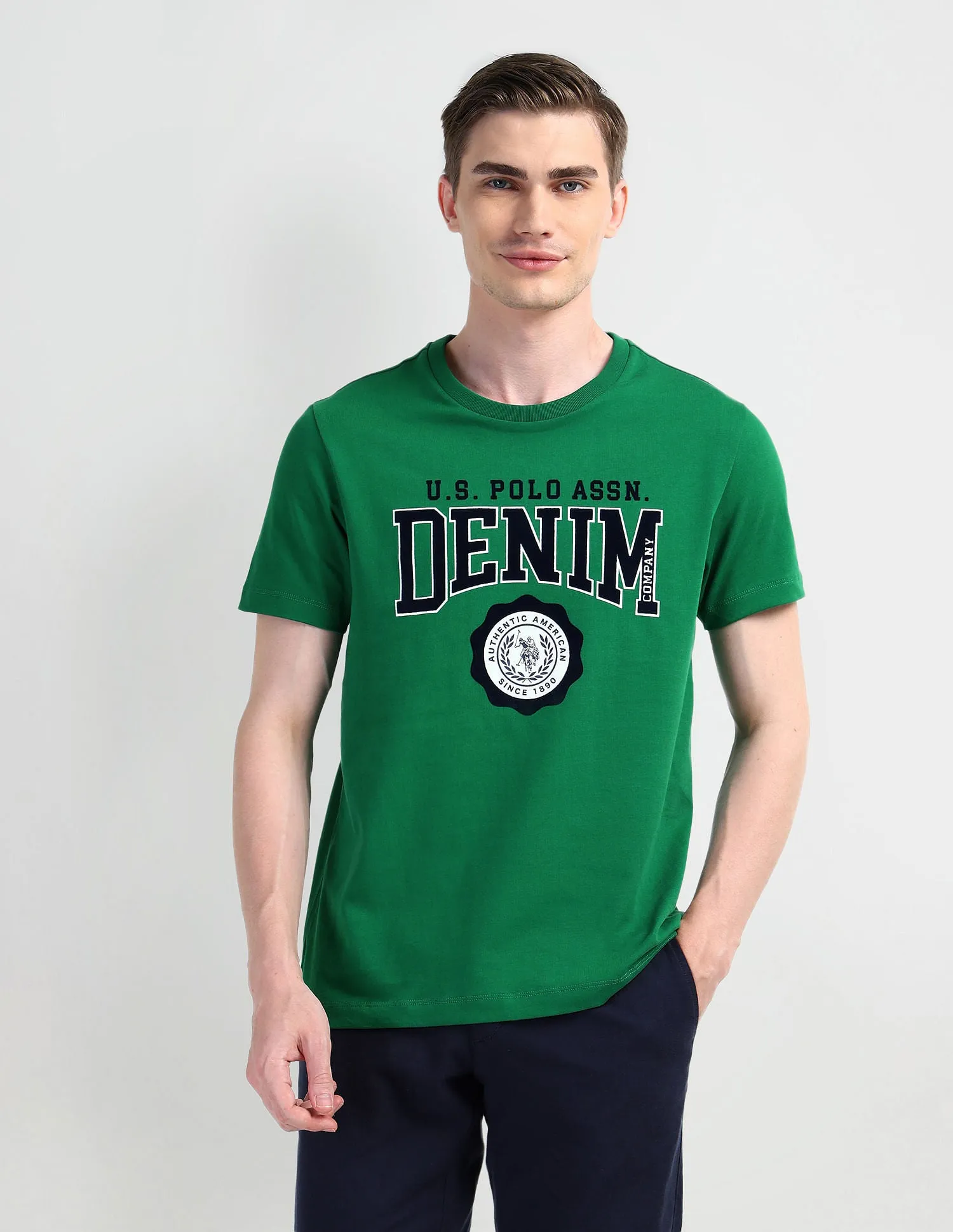 Brand Printed Cotton T-Shirt