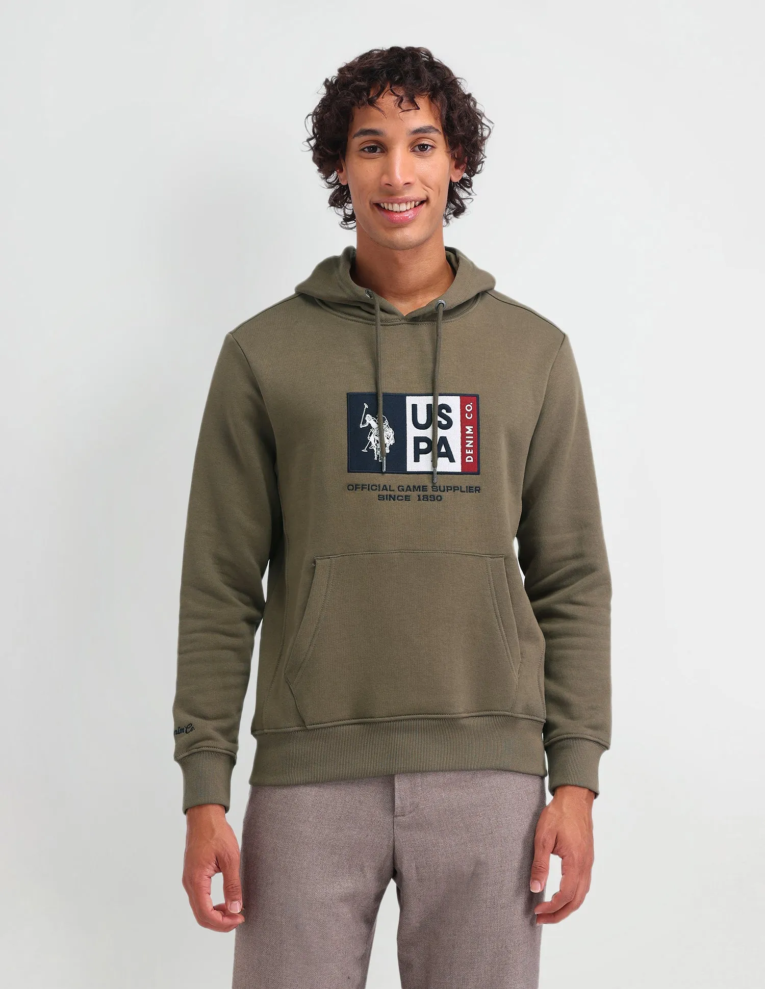 Brand Printed Hooded Sweatshirt