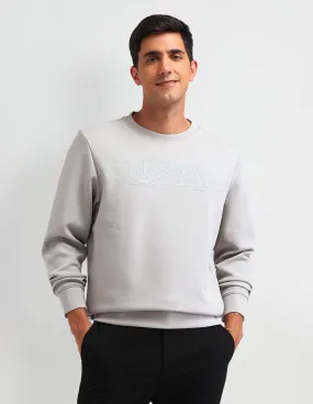 Brand Printed Regular Fit Sweatshirt