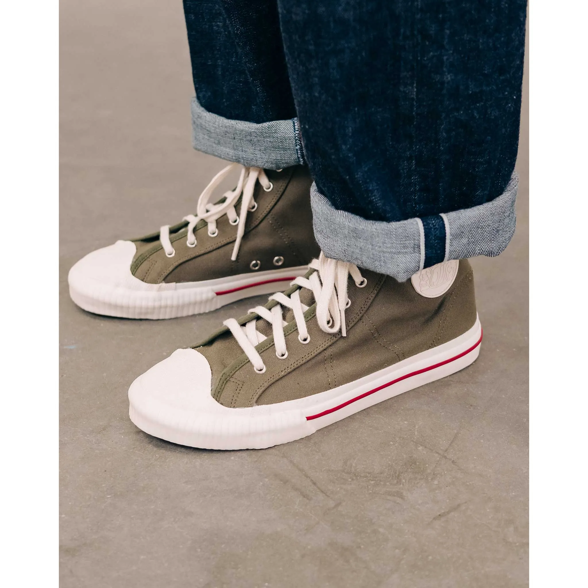 Canvas Sneakers High Green