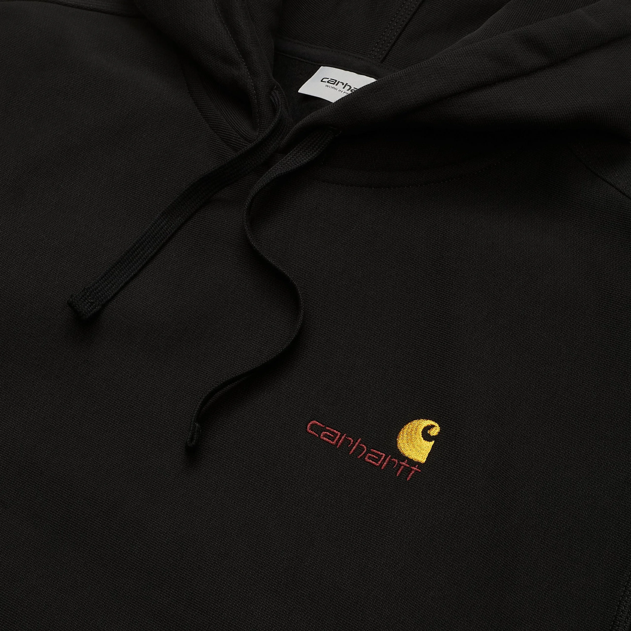 Carhartt Felpa con cappuccio Hodded American Script Sweat 1028279 89 nero