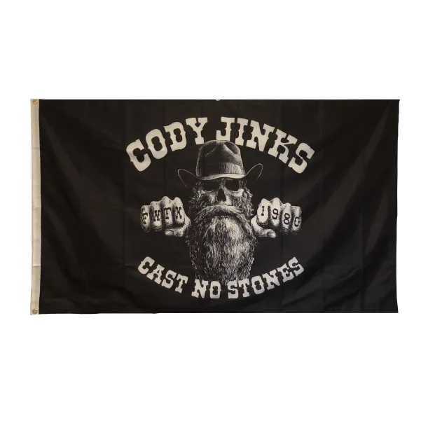 Cast No Stones 3'x5' Flag