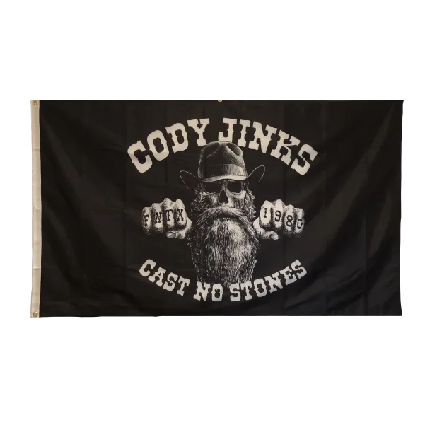 Cast No Stones 3'x5' Flag