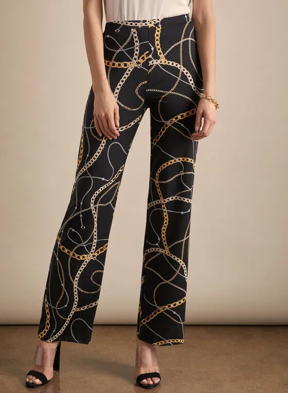 CHAIN PRINTED PANTS- 196335