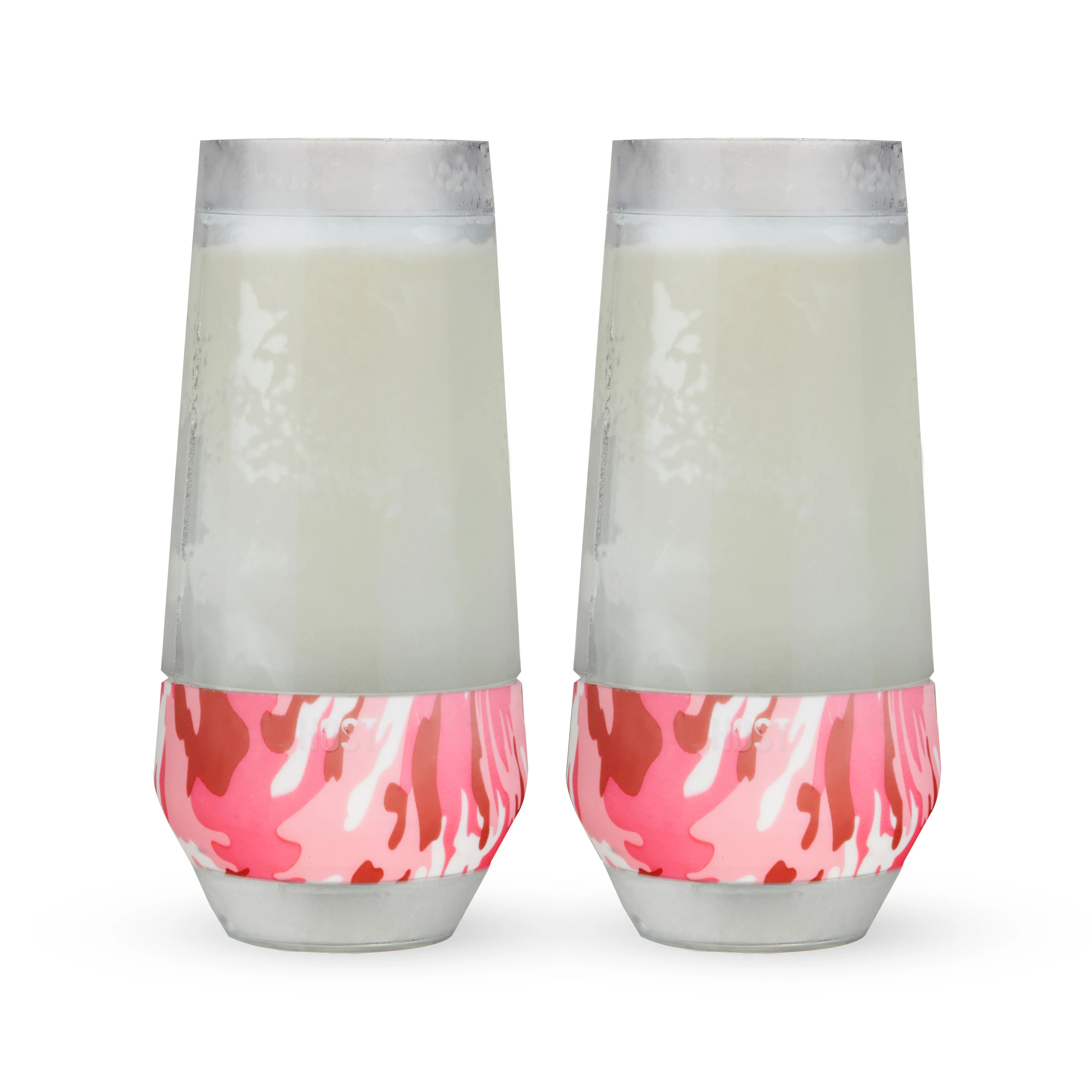 Champagne FREEZE™ Cooling Cups in Pink Camo, Set of 2