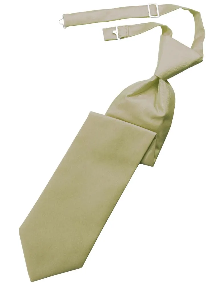 Champagne Solid Twill Kids Necktie