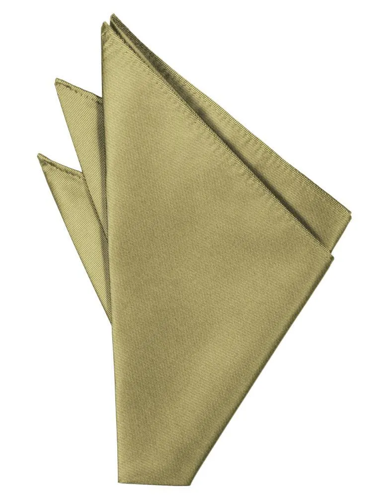 Champagne Solid Twill Pocket Square