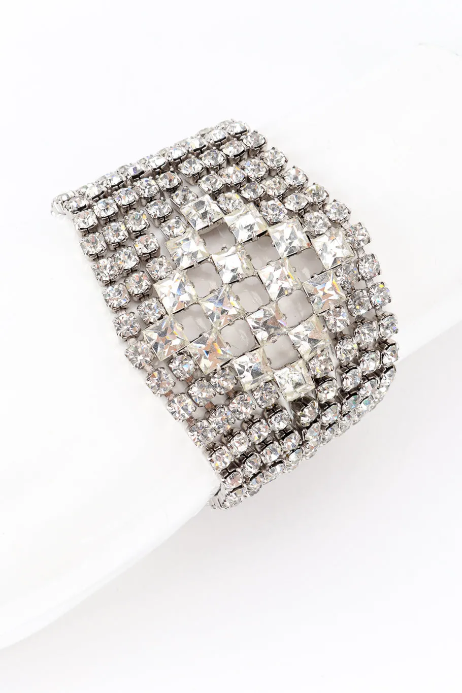 Checkered Rhinestone Bracelet