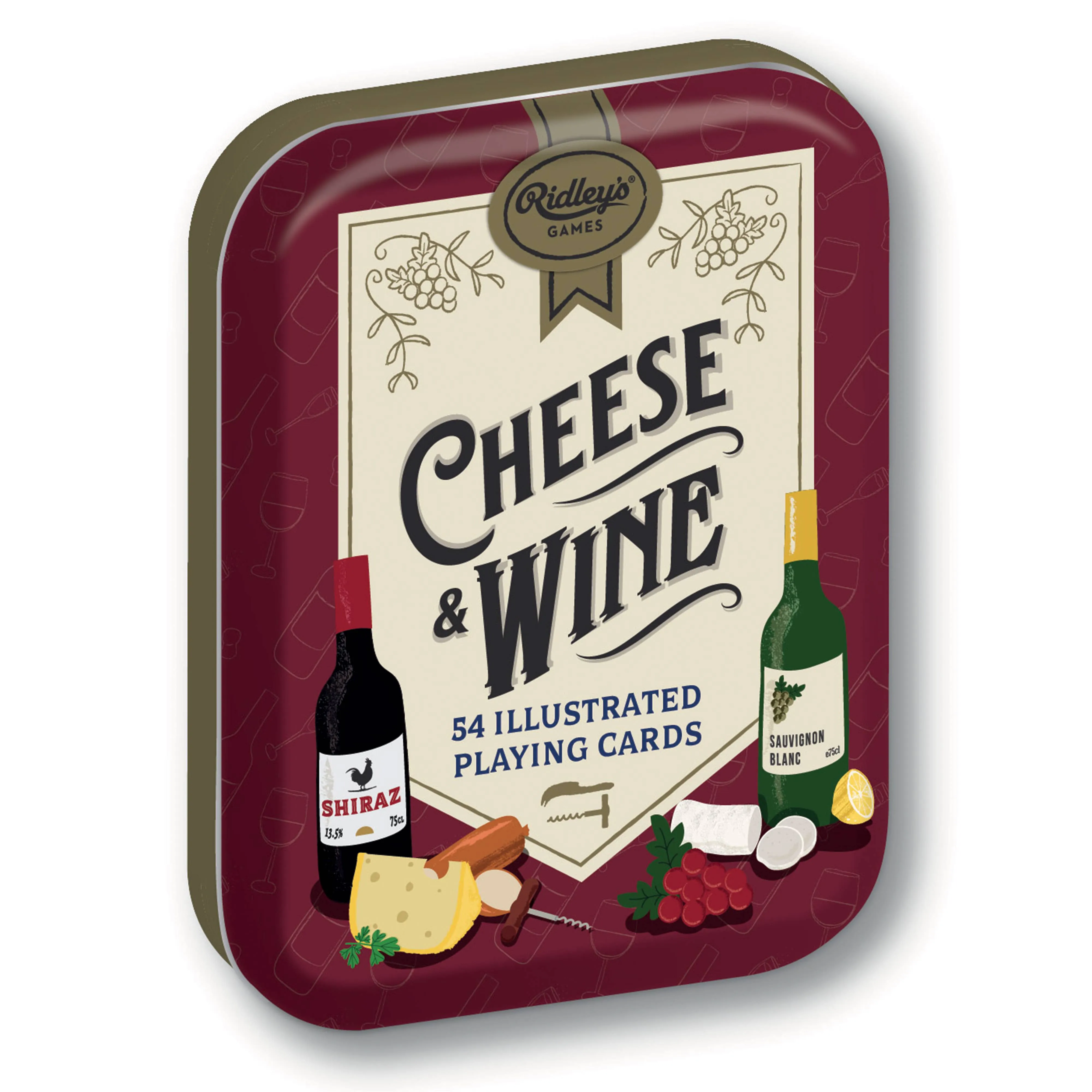 Cheese and Wine Playing Cards