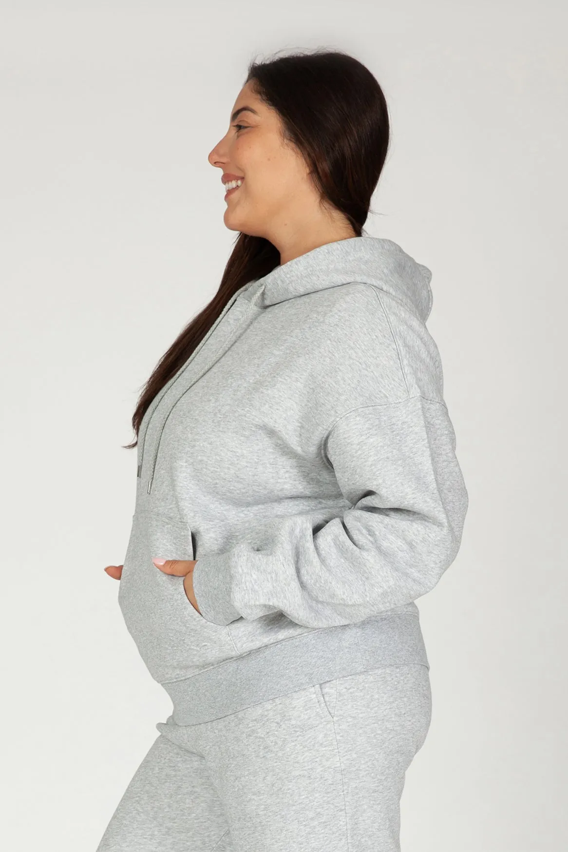 Chlo Relaxed Fit Hoodie in Classic Grey