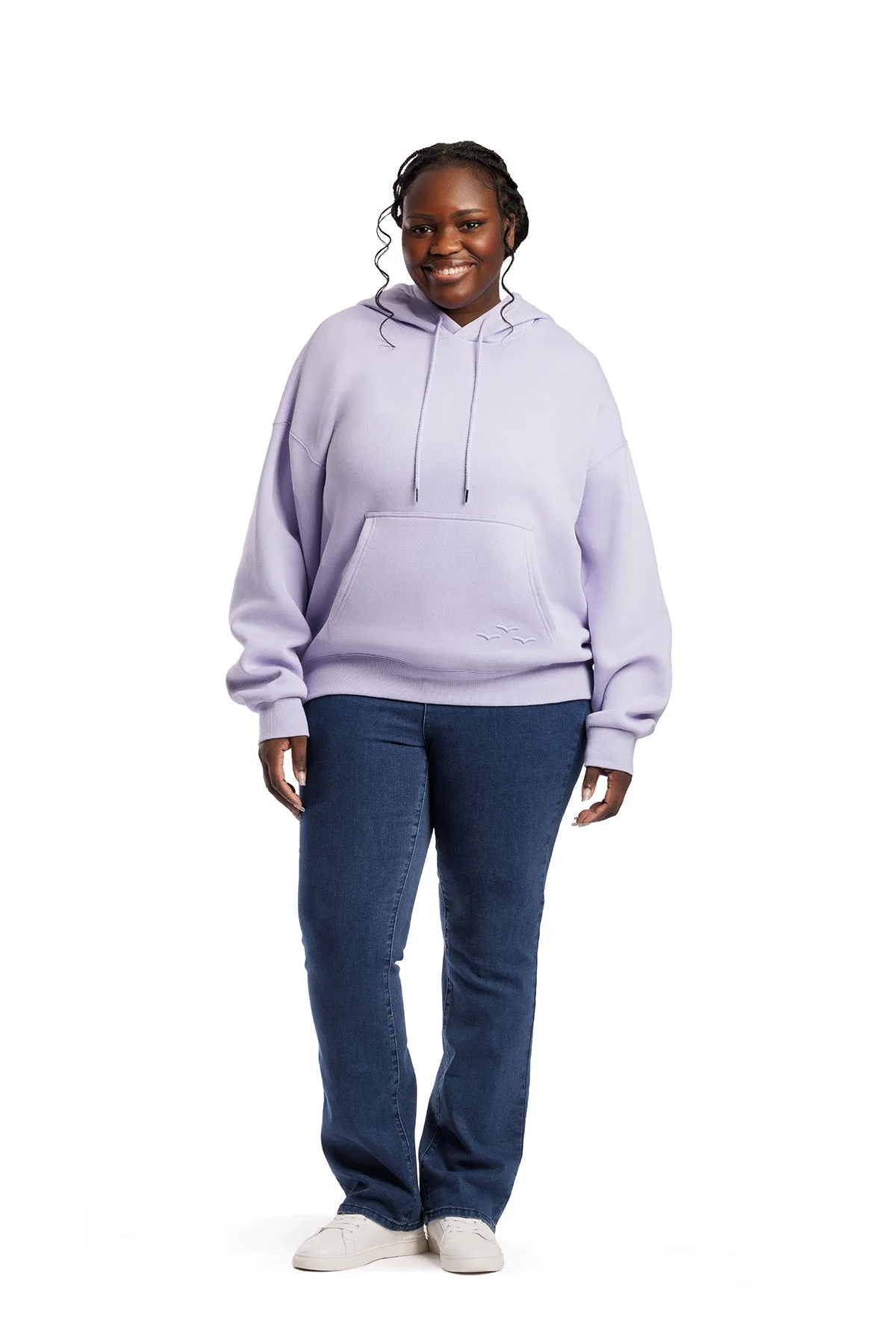 Chlo Relaxed Fit Hoodie in Lavender