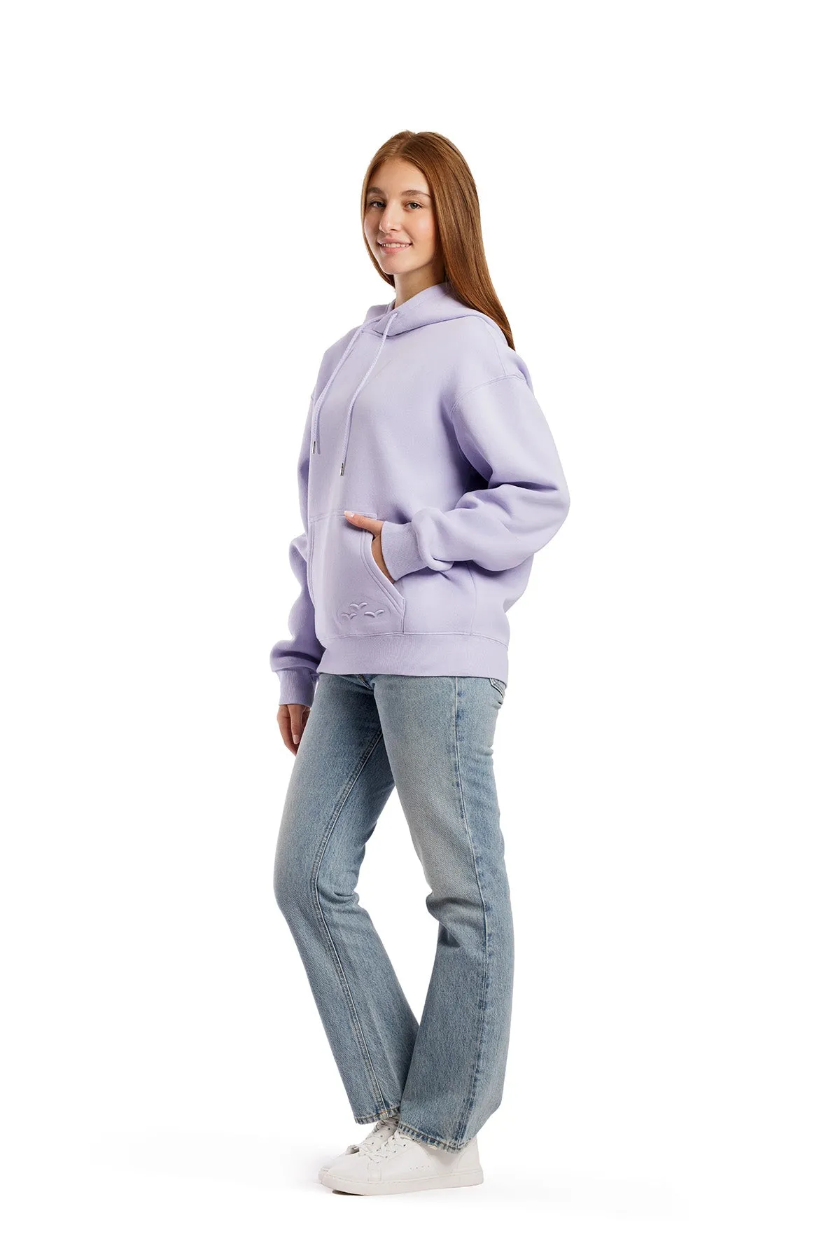 Chlo Relaxed Fit Hoodie in Lavender