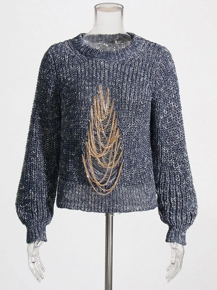 Claire Chain Sweater