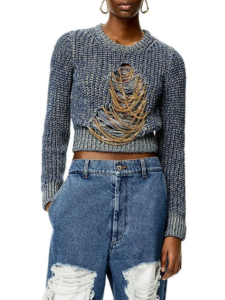 Claire Chain Sweater