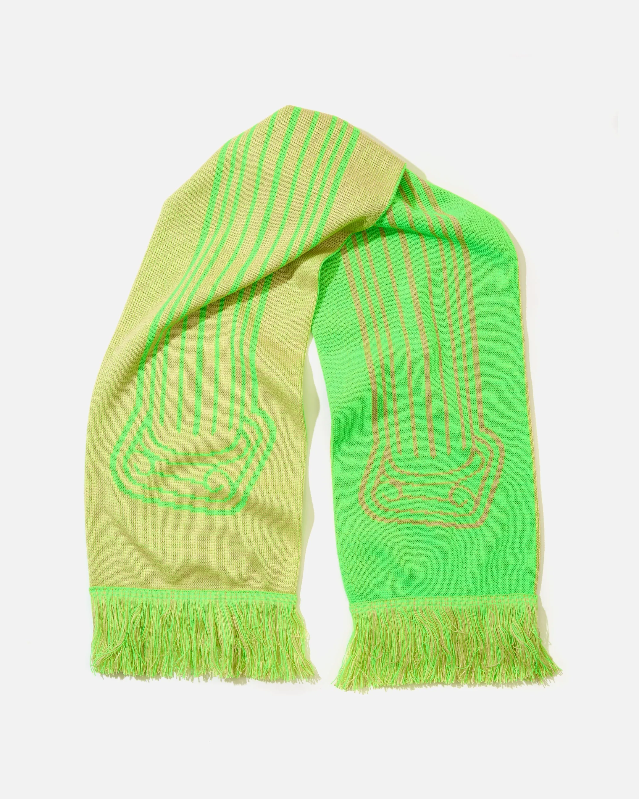 Column Scarf - Fluro Green