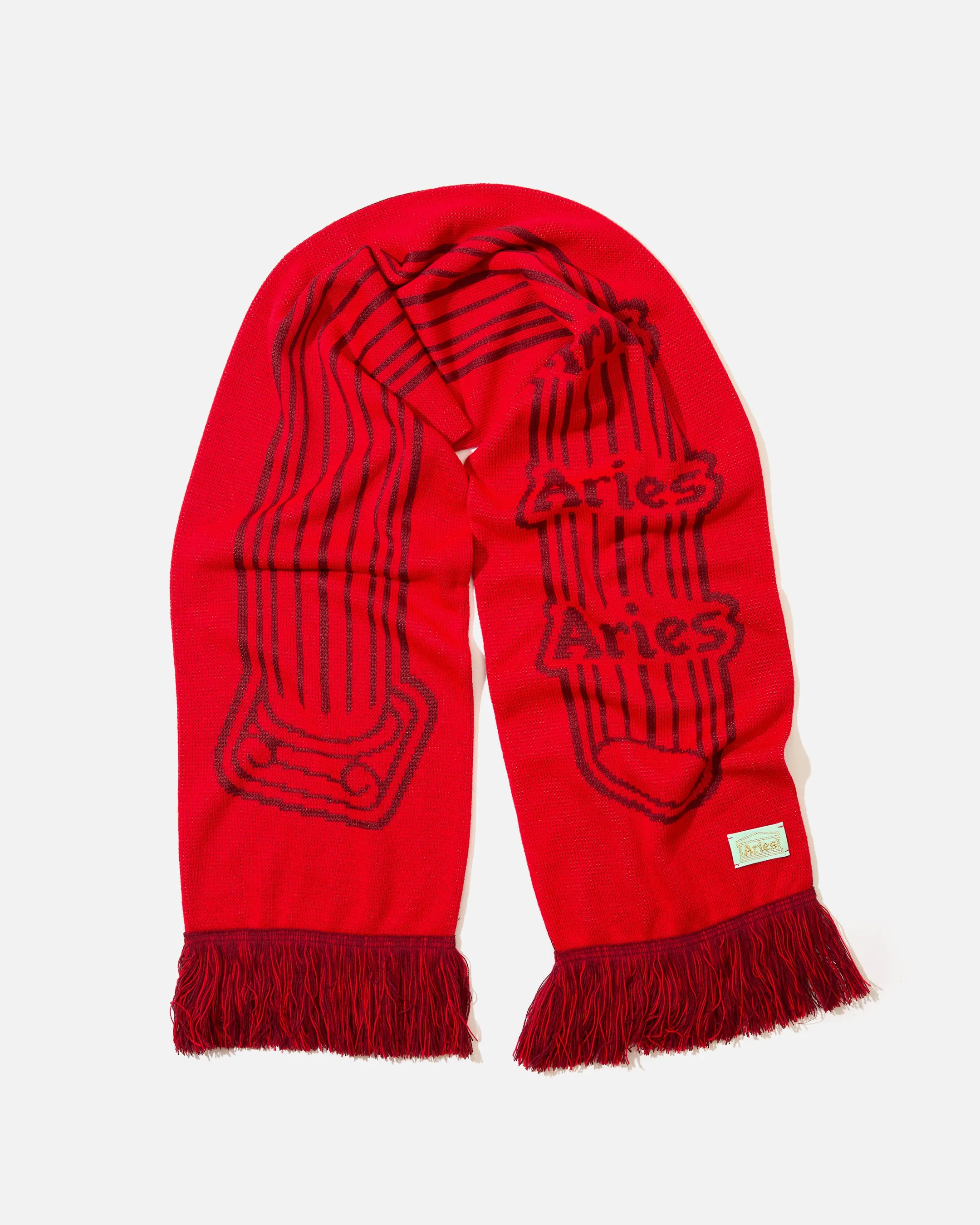 Column Scarf - Red