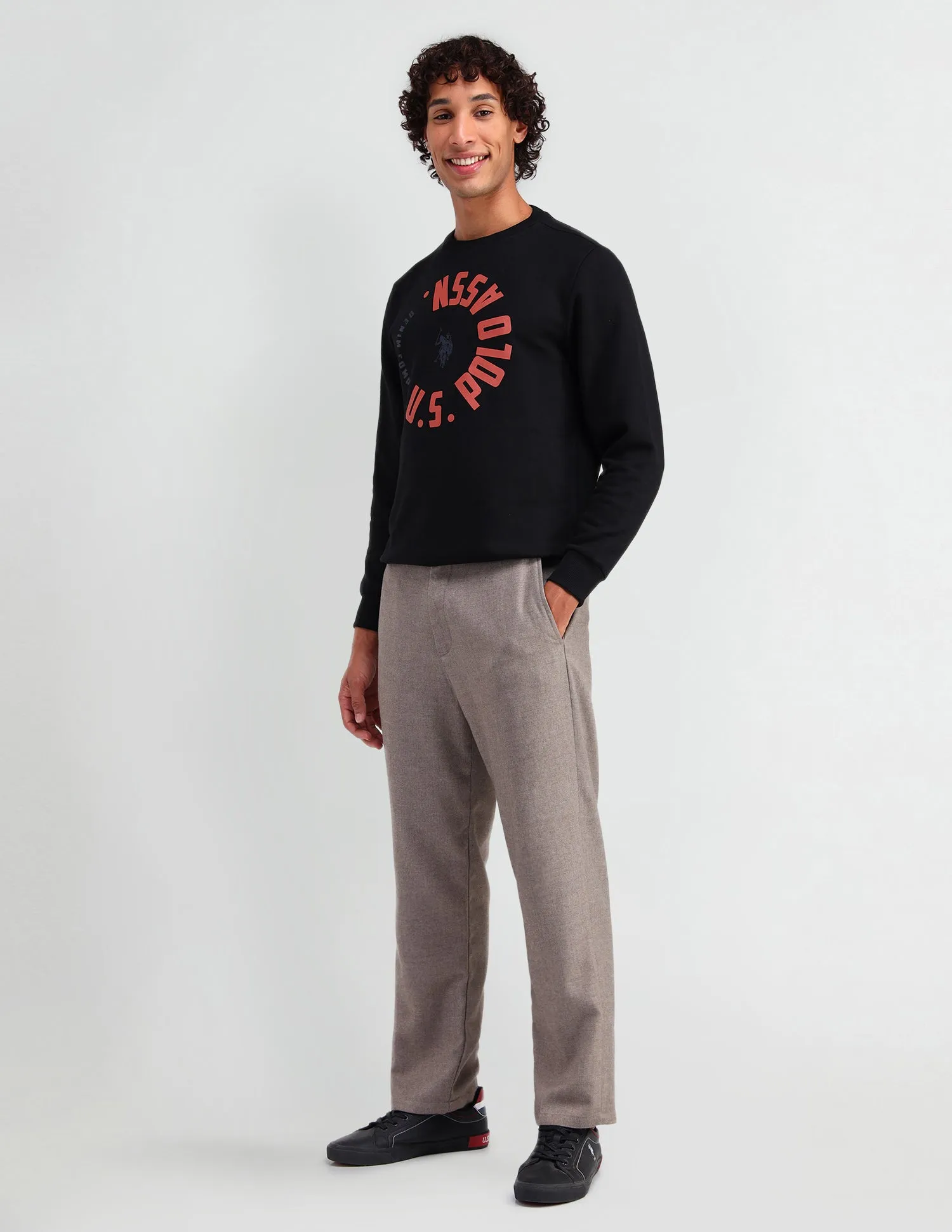 Crew Neck Regular Fit Sweatshirt