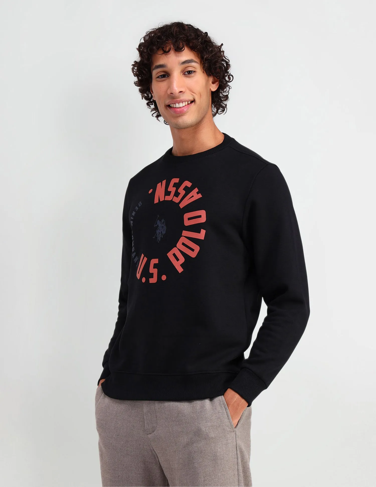 Crew Neck Regular Fit Sweatshirt