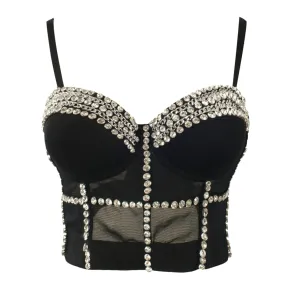 Diamond Chain Bustier Bra